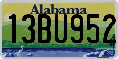 AL license plate 13BU952