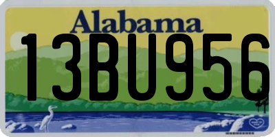 AL license plate 13BU956