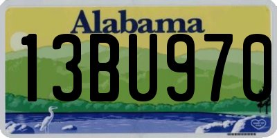 AL license plate 13BU970