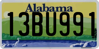 AL license plate 13BU991