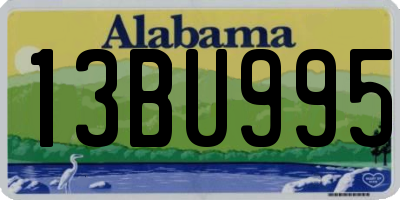 AL license plate 13BU995