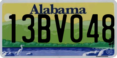 AL license plate 13BV048
