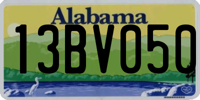 AL license plate 13BV050