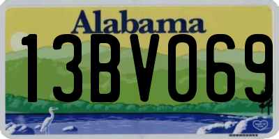 AL license plate 13BV069
