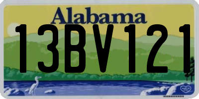 AL license plate 13BV121