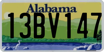 AL license plate 13BV147
