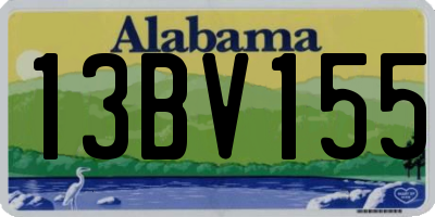 AL license plate 13BV155