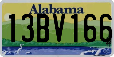 AL license plate 13BV166