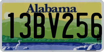 AL license plate 13BV256