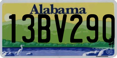 AL license plate 13BV290