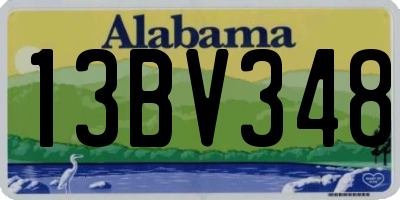AL license plate 13BV348