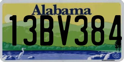 AL license plate 13BV384