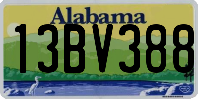 AL license plate 13BV388