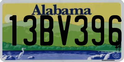 AL license plate 13BV396