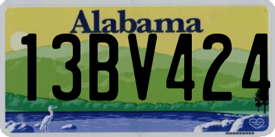 AL license plate 13BV424