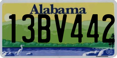 AL license plate 13BV442