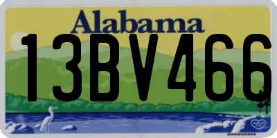 AL license plate 13BV466