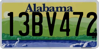 AL license plate 13BV472
