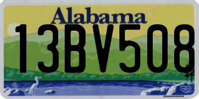 AL license plate 13BV508
