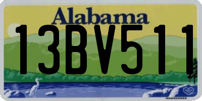AL license plate 13BV511