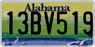 AL license plate 13BV519
