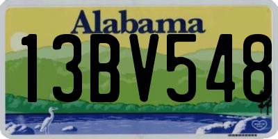 AL license plate 13BV548