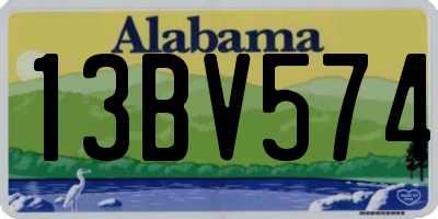 AL license plate 13BV574