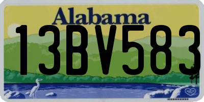 AL license plate 13BV583