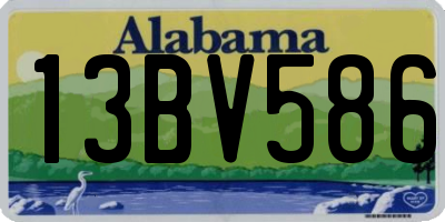 AL license plate 13BV586