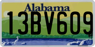 AL license plate 13BV609