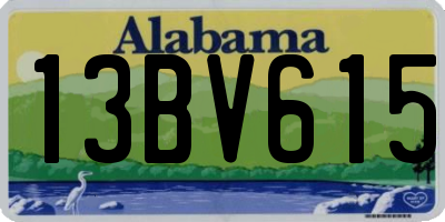 AL license plate 13BV615