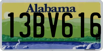 AL license plate 13BV616