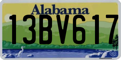 AL license plate 13BV617
