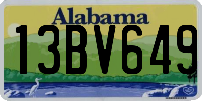 AL license plate 13BV649