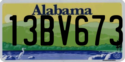 AL license plate 13BV673