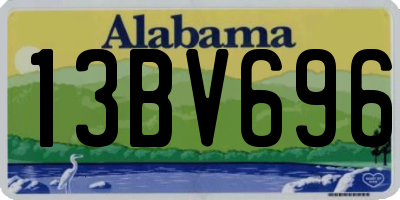 AL license plate 13BV696