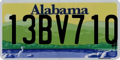 AL license plate 13BV710