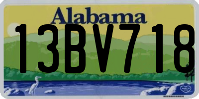 AL license plate 13BV718