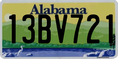 AL license plate 13BV721