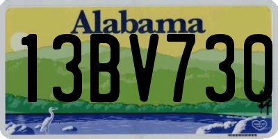 AL license plate 13BV730