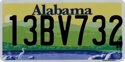 AL license plate 13BV732
