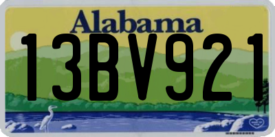 AL license plate 13BV921