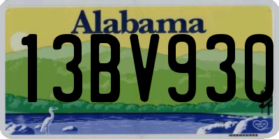 AL license plate 13BV930