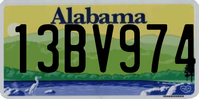 AL license plate 13BV974
