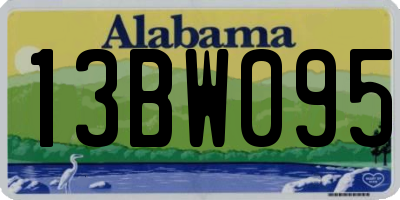 AL license plate 13BW095