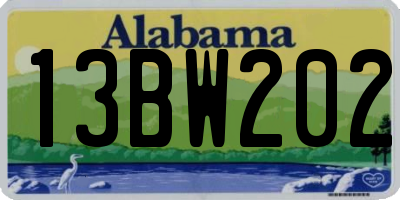 AL license plate 13BW202