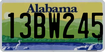 AL license plate 13BW245