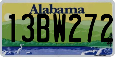 AL license plate 13BW272