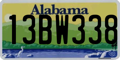 AL license plate 13BW338