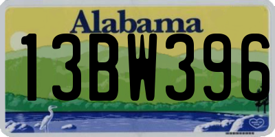 AL license plate 13BW396